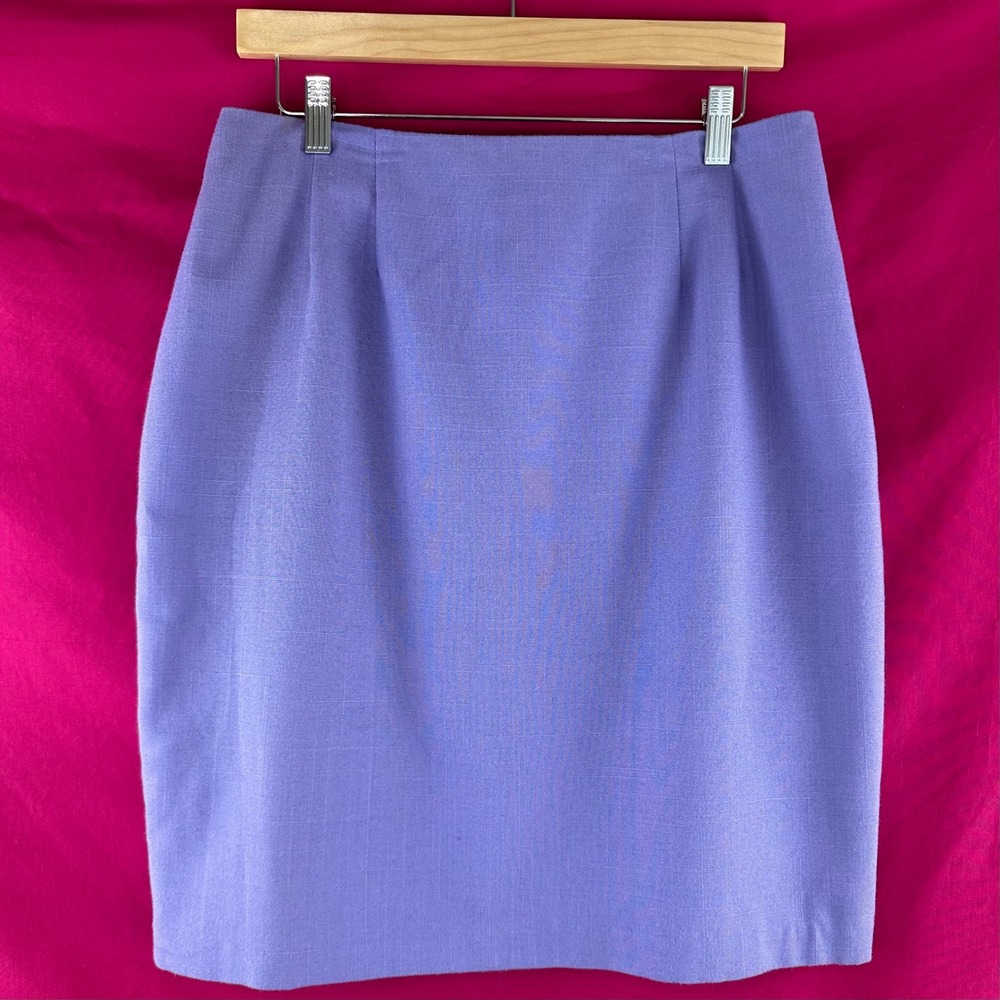 Vintage‎ Jaclyn Smith Periwinkle Lavender Purple Pencil Skirt 16 Spring Easter